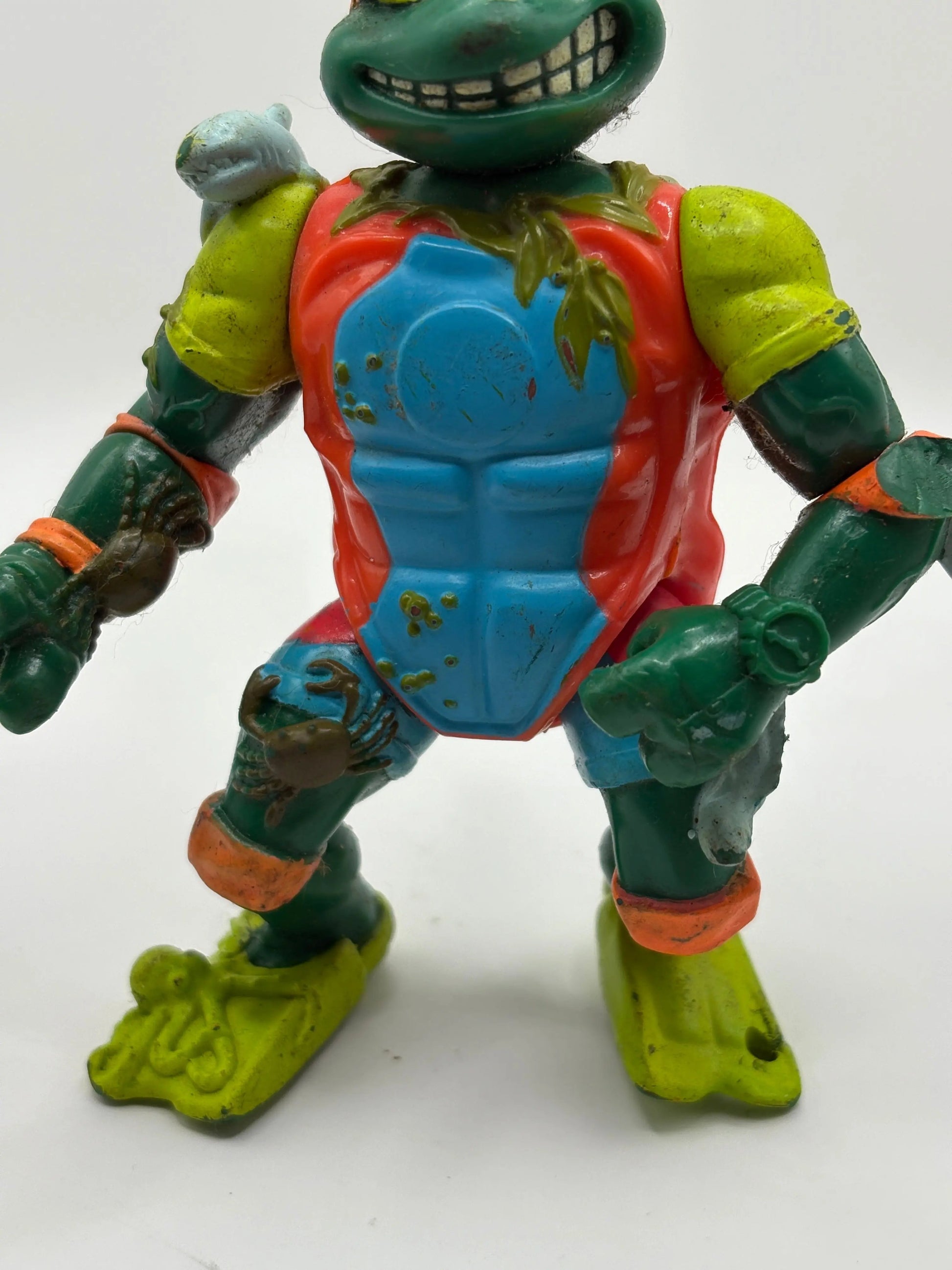 1990 TMNT Teenage Mutant Ninja Turtles Mike the Sewer Surfer Playmates Loose FRENLY BRICKS - Open 7 Days