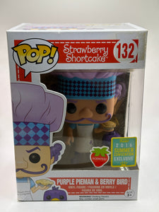 Funko POP! Strawberry Shortcake #132 Purple Pieman & Berry Bird 2016 Con Scented