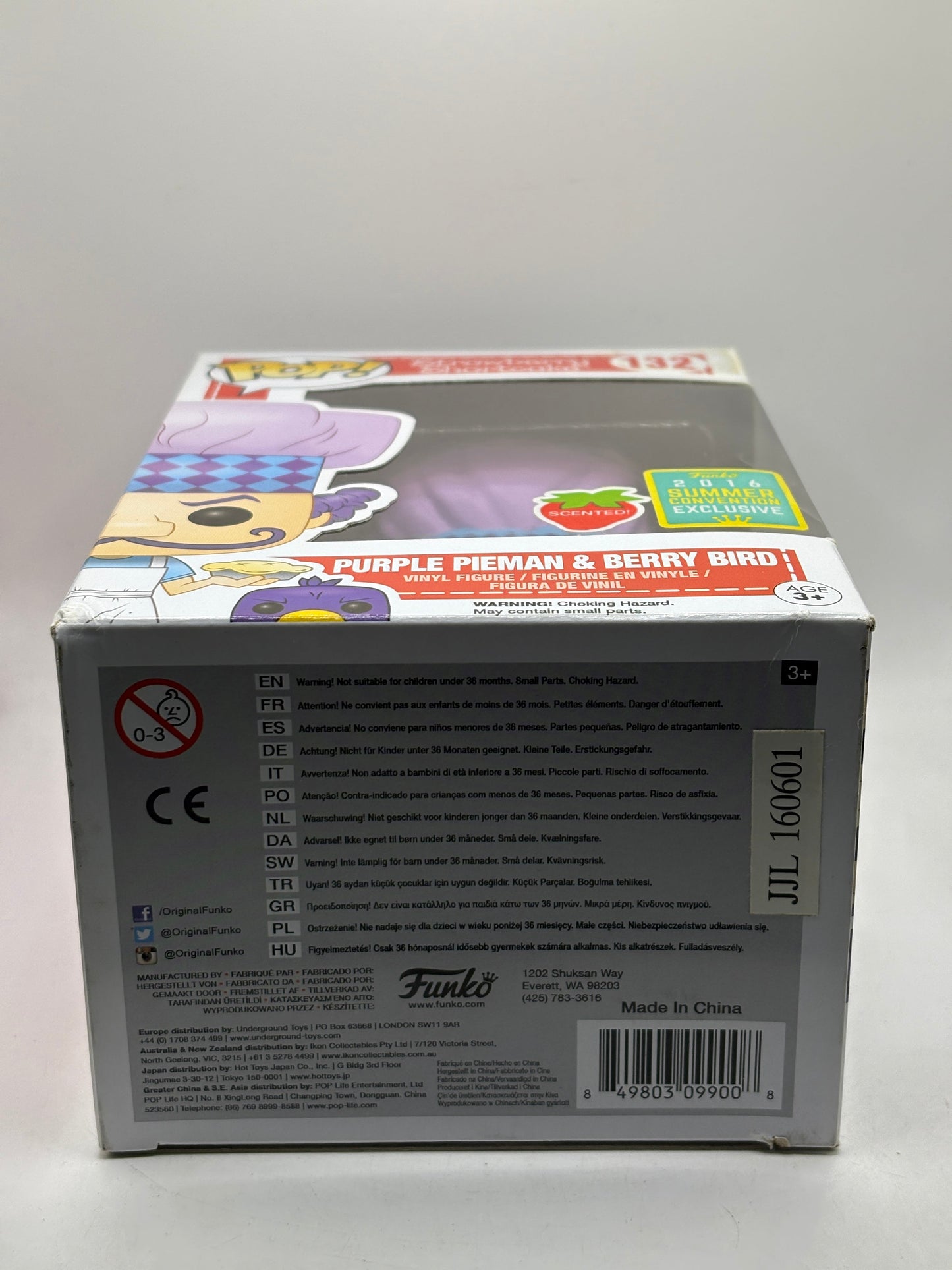 Funko POP! Strawberry Shortcake #132 Purple Pieman & Berry Bird 2016 Con Scented FRENLY BRICKS - Open 7 Days