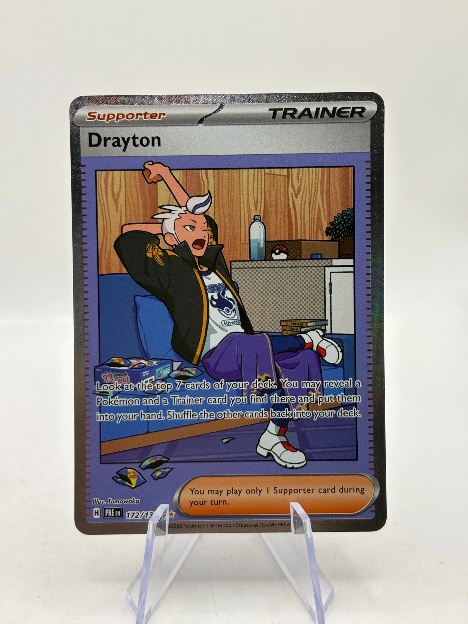 Pokemon TCG Prismatic Evolution - Drayton 172/131 Trainer Special Illustration Rare FRENLY BRICKS - Open 7 Days image 1