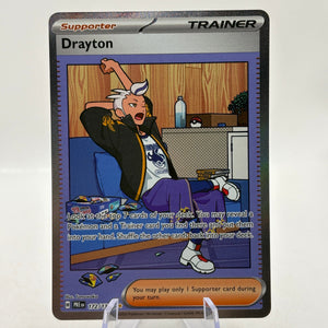 Pokemon TCG Prismatic Evolution - Drayton 172/131 Trainer Special Illustration Rare FRENLY BRICKS - Open 7 Days