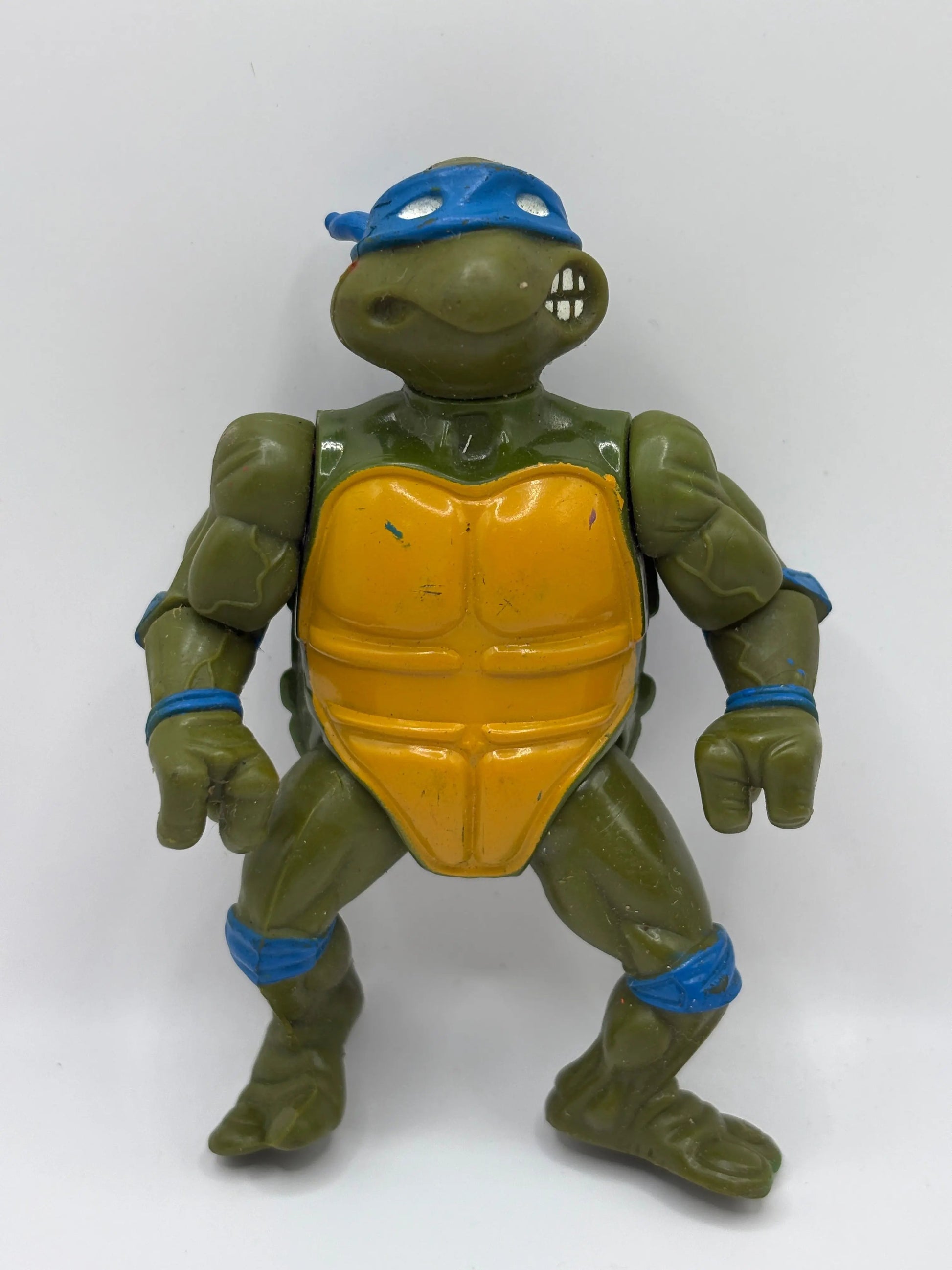 1988 Vintage Playmates TMNT Teenage Mutant Ninja Turtles Leonardo Figure Loose FRENLY BRICKS - Open 7 Days