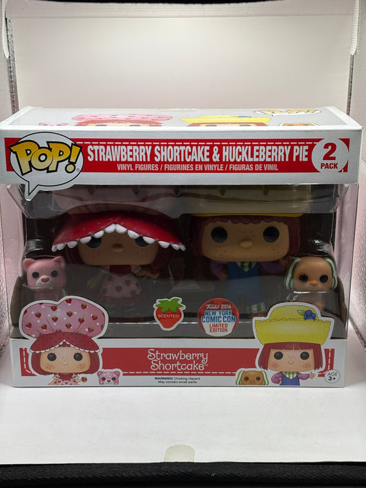 Funko POP! Strawberry Shortcake & Huckleberry Pie 2 Pack Scented 2016 NYCC FRENLY BRICKS - Open 7 Days