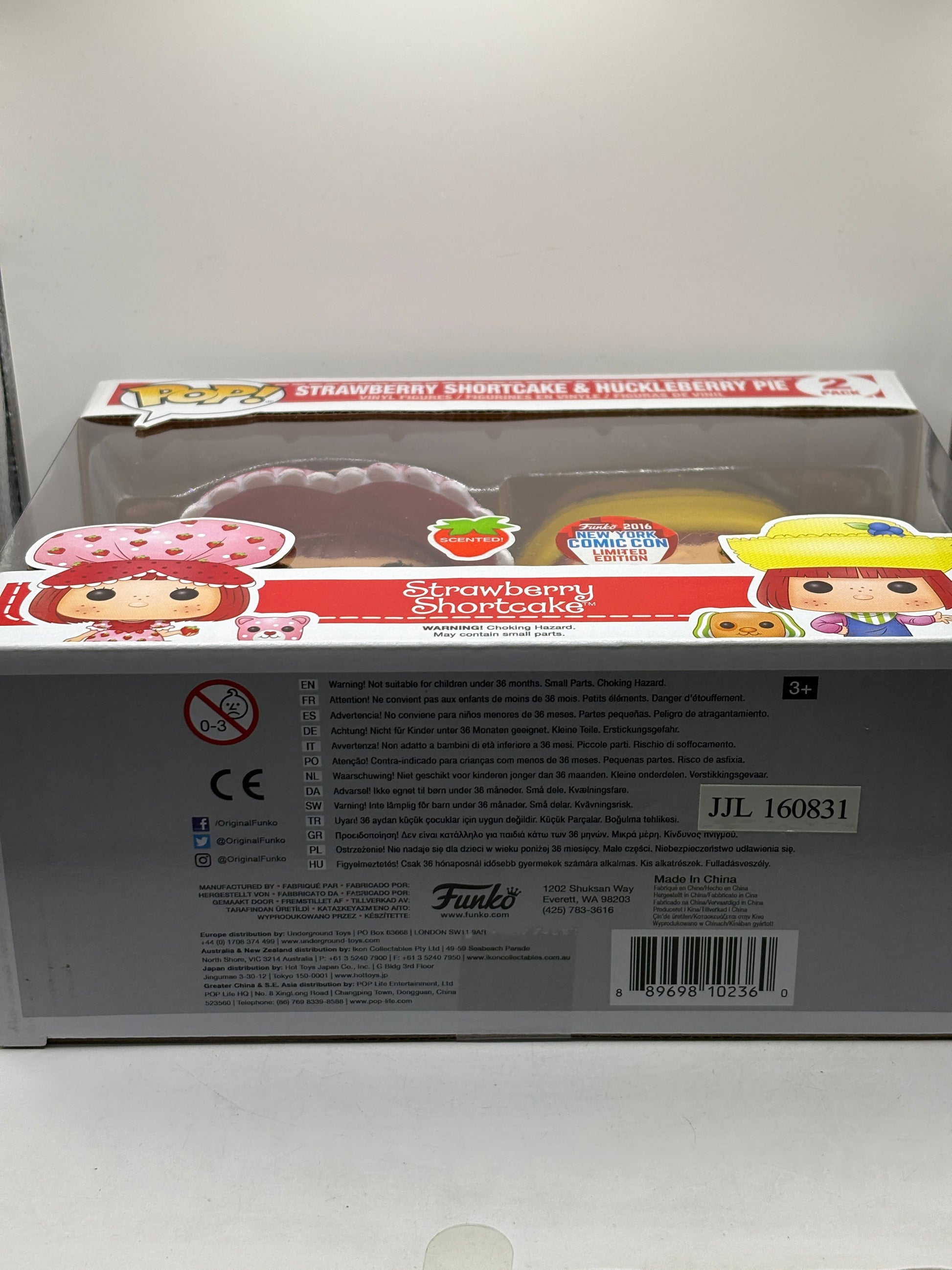 Funko POP! Strawberry Shortcake & Huckleberry Pie 2 Pack Scented 2016 NYCC FRENLY BRICKS - Open 7 Days