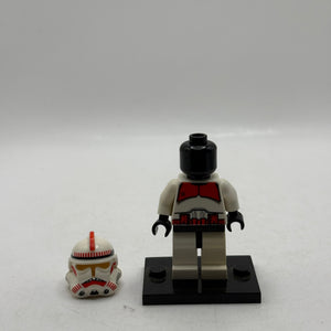 Lego Star Wars Phase 1 Clone Shock Trooper Red SW091 Minifigure FRENLY BRICKS - Open 7 Days