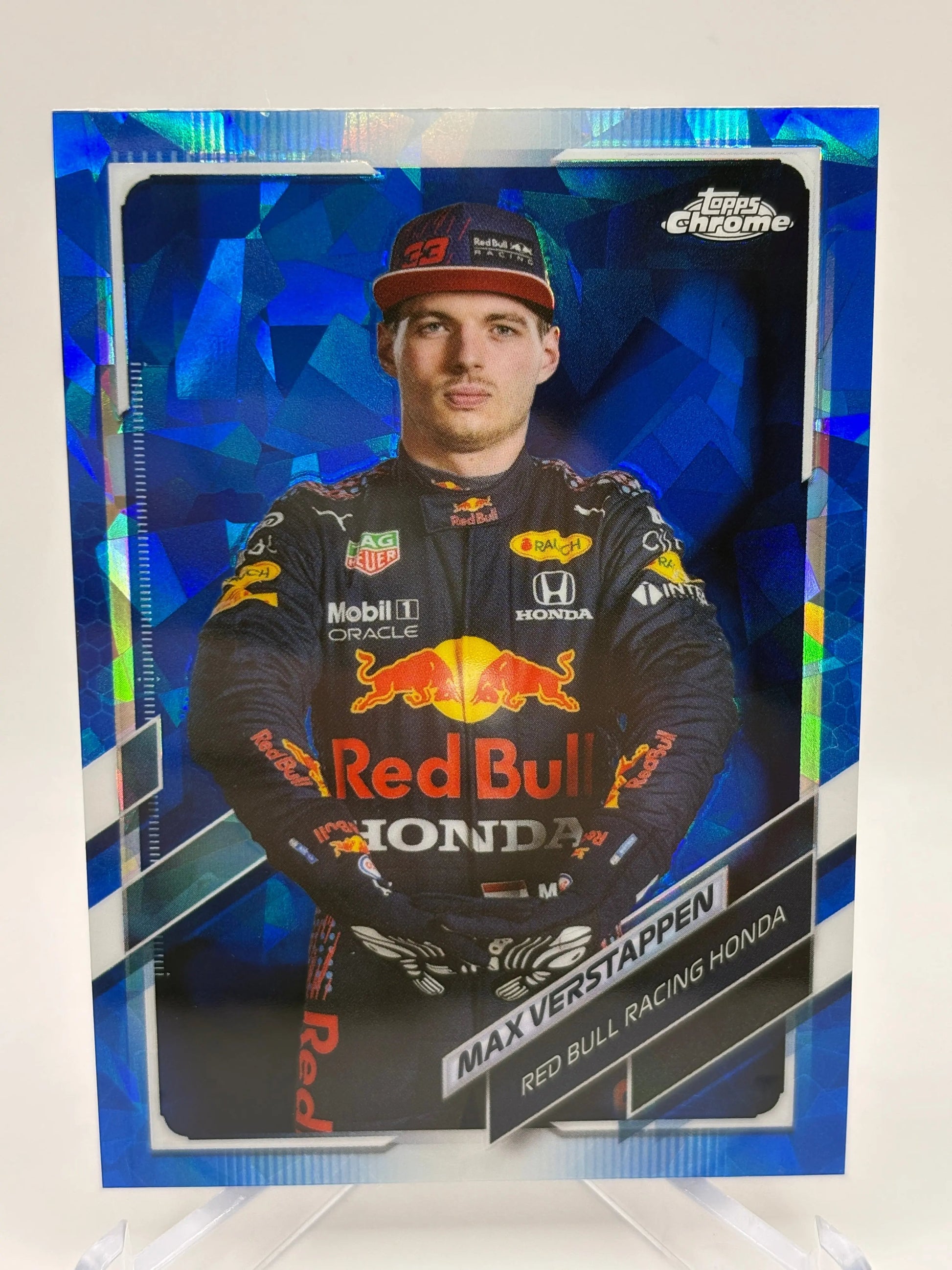 2021 Topps Chrome Formula 1 F1 - Max Verstappen Blue Cracked Ice FRENLY BRICKS - Open 7 Days