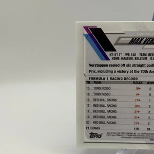 2021 Topps Chrome Formula 1 F1 - Max Verstappen Blue Cracked Ice FRENLY BRICKS - Open 7 Days