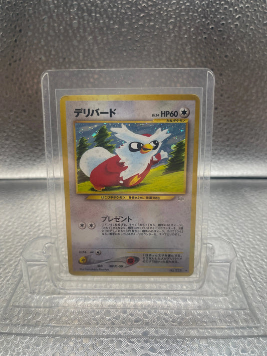 Delibird No.225 Neo Revelation Japanese  Holo Pokemon TCG Card MP FRENLY BRICKS - Open 7 Days