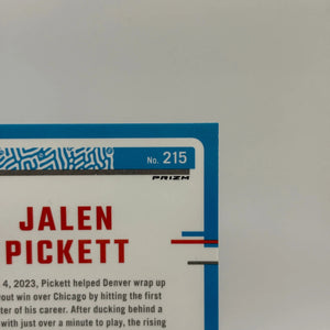 2023-24 Panini Donruss Optic Basketball - Jalen Pickett Rated Rookie 1 OF 1 Fastbreak Black FRENLY BRICKS - Open 7 Days