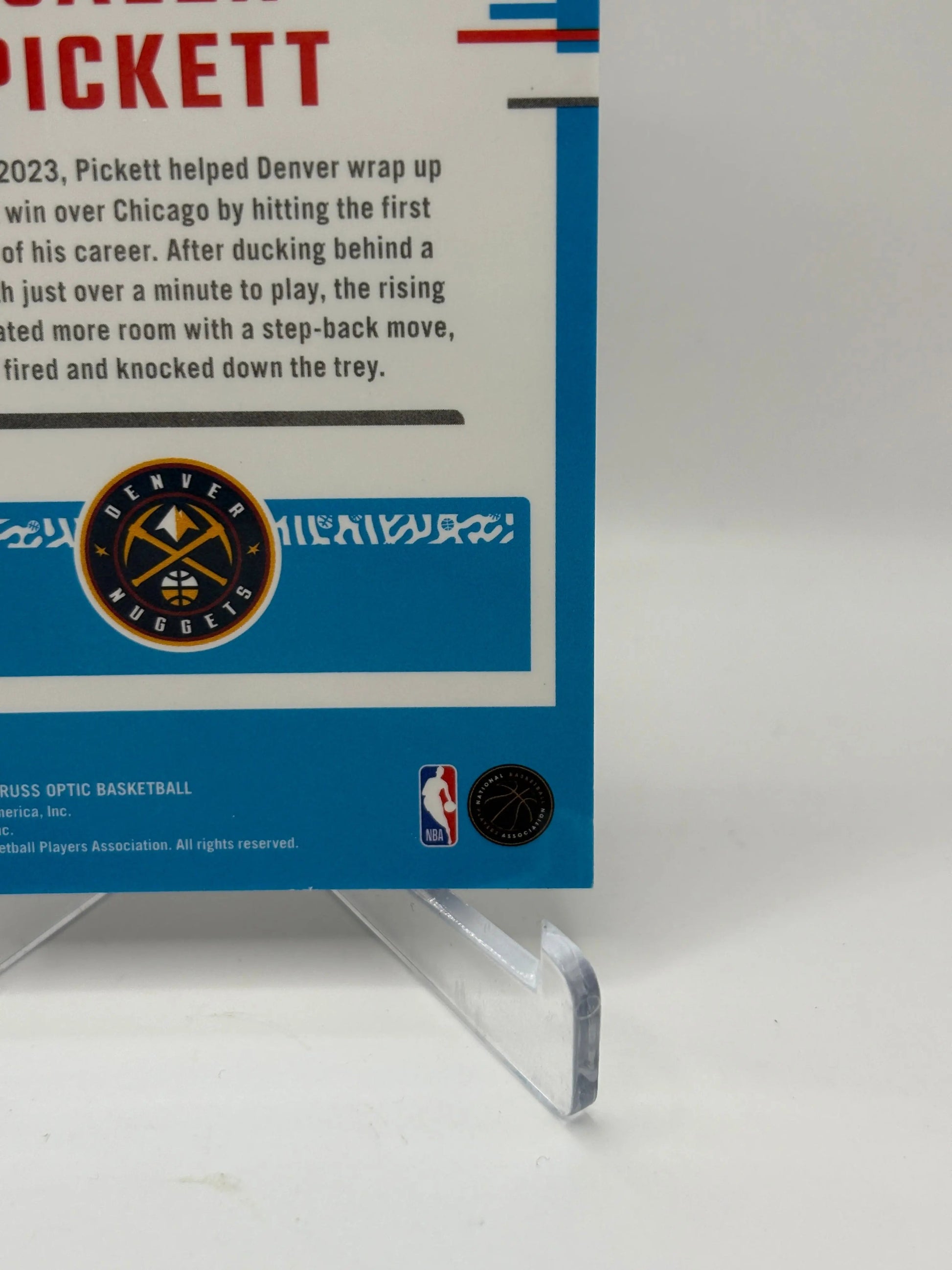 2023-24 Panini Donruss Optic Basketball - Jalen Pickett Rated Rookie 1 OF 1 Fastbreak Black FRENLY BRICKS - Open 7 Days