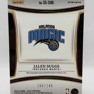2023-24 Panini Select Basketball Jalen Suggs Silver Auto /249 #SS-SUG FRENLY BRICKS - Open 7 Days