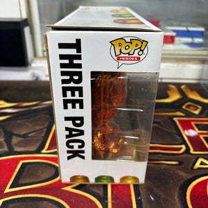 Funko Pop Vinyls Aquaman, Arthur Curry in Hero Suit, Popcultcha, 3 Pack FRENLY BRICKS - Open 7 Days