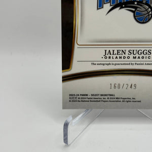 2023-24 Panini Select Basketball Jalen Suggs Silver Auto /249 #SS-SUG FRENLY BRICKS - Open 7 Days