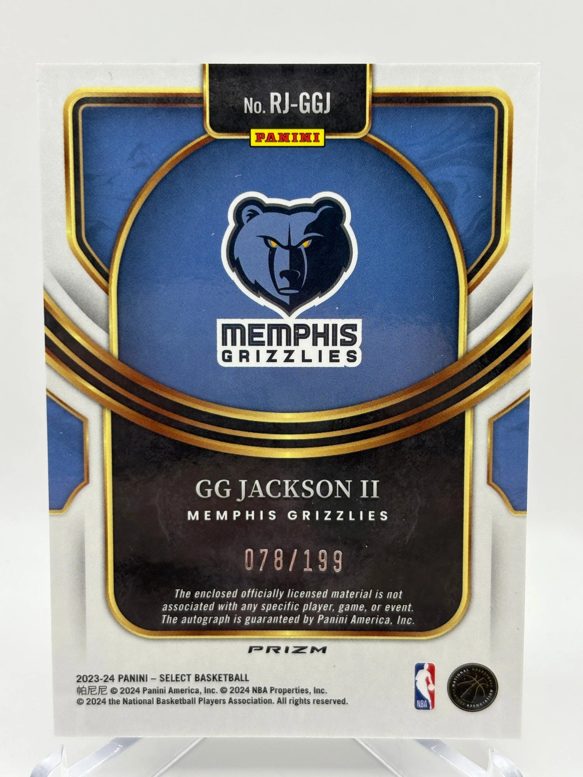 2023-24 Panini Select Basketball GG Jackson II Silver Prizm RPA Auto /199 FRENLY BRICKS - Open 7 Days