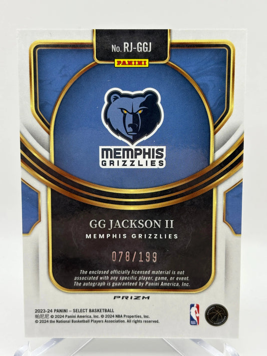 2023-24 Panini Select Basketball GG Jackson II Silver Prizm RPA Auto /199 FRENLY BRICKS - Open 7 Days