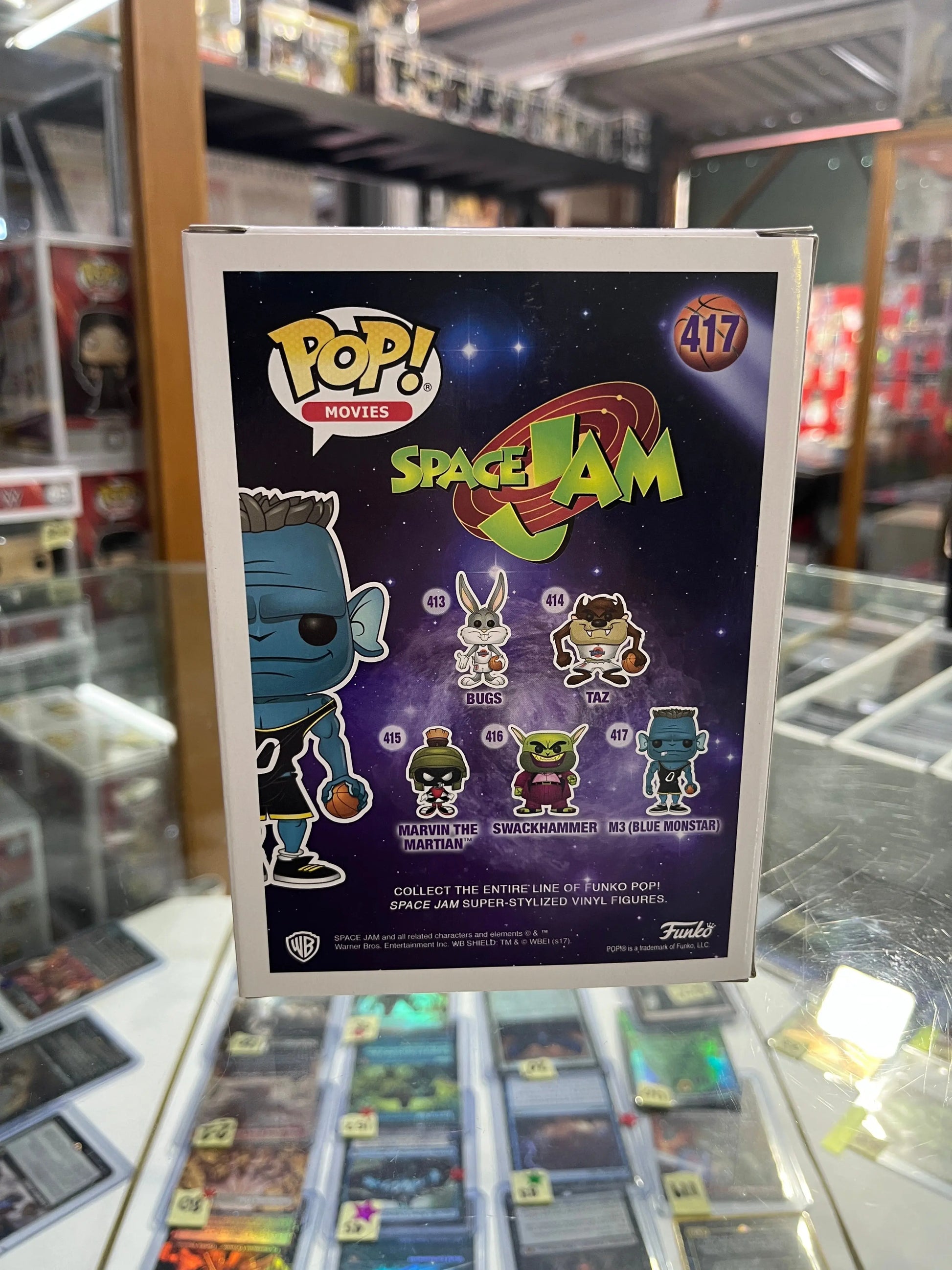 Funko Pop!! Vinyl: Space Jam - M3 (Blue Monstar) #417 FRENLY BRICKS - Open 7 Days