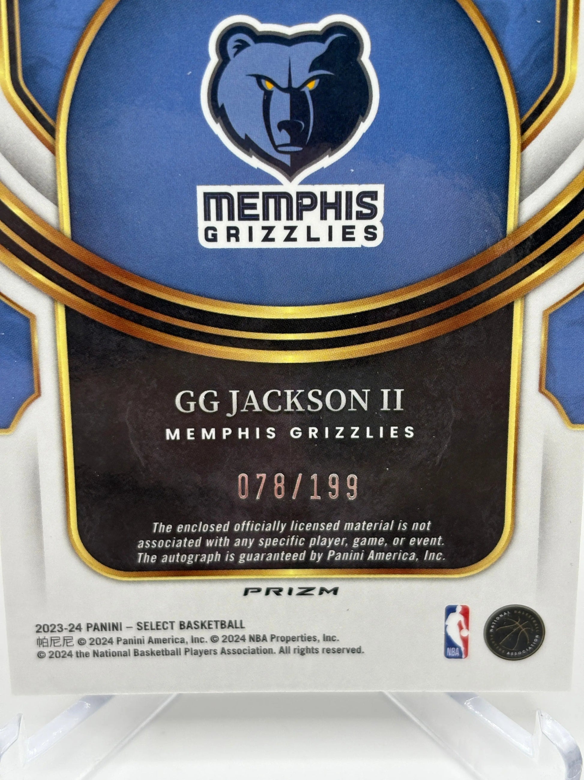 2023-24 Panini Select Basketball GG Jackson II Silver Prizm RPA Auto /199 FRENLY BRICKS - Open 7 Days