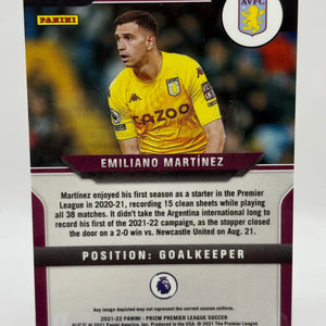 2021-22 Panini Prizm Premier League Soccer Emiliano Martinez Blue Green Yellow Scope FRENLY BRICKS - Open 7 Days