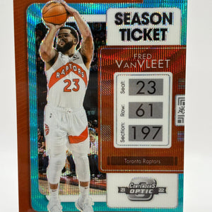 2022 Panini Contenders Optic Basketball Season Ticket Fred VanVleet /45 Red Blue Wave FRENLY BRICKS - Open 7 Days