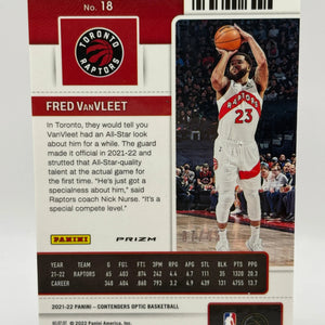 2022 Panini Contenders Optic Basketball Season Ticket Fred VanVleet /45 Red Blue Wave FRENLY BRICKS - Open 7 Days