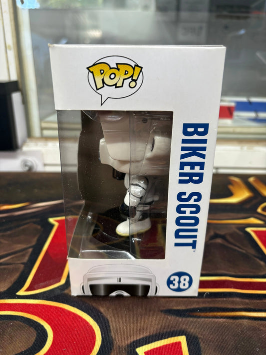 Funko Pop! Vinyl Figure Star Wars - Biker Scout #38 Blue Box 2014 FRENLY BRICKS - Open 7 Days