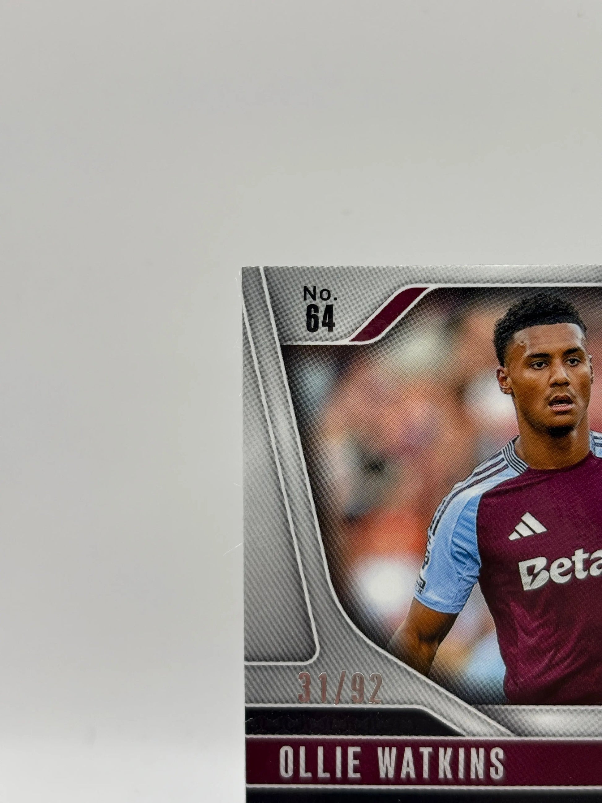 2024-25 Panini Prizm Premier League Ollie Watkins Purple White Stripe /92 FRENLY BRICKS - Open 7 Days