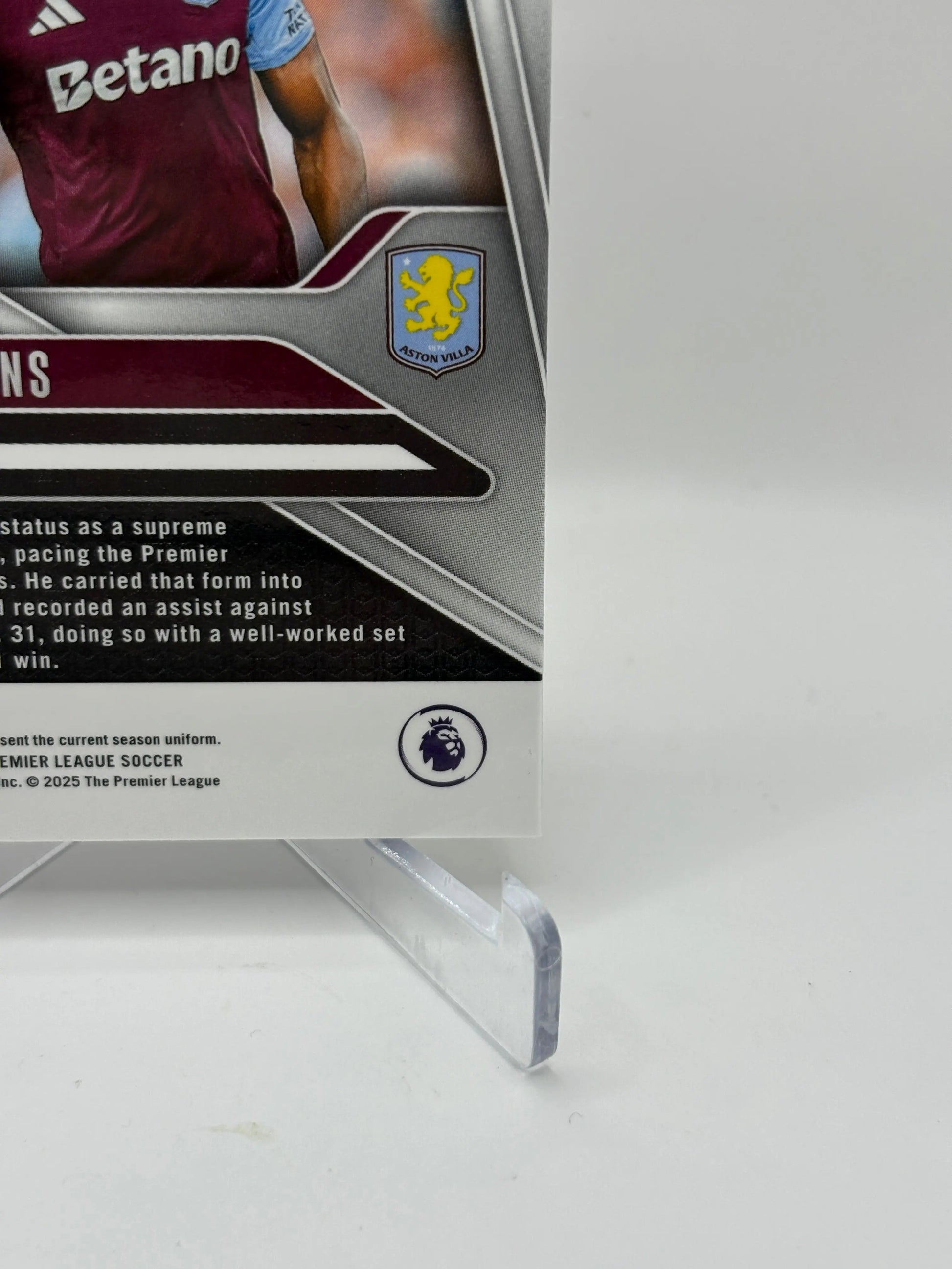 2024-25 Panini Prizm Premier League Ollie Watkins Purple White Stripe /92 FRENLY BRICKS - Open 7 Days