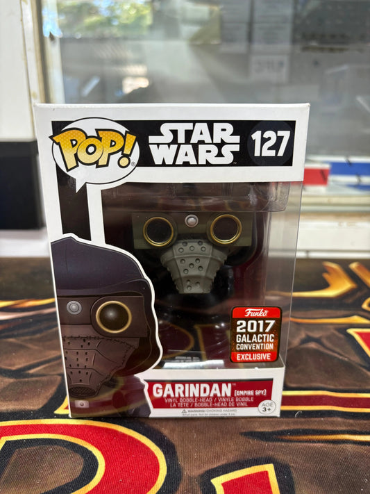 Funko POP Star Wars Garindan Empire Spy #127 2017 Galactic Convention Exclusive FRENLY BRICKS - Open 7 Days