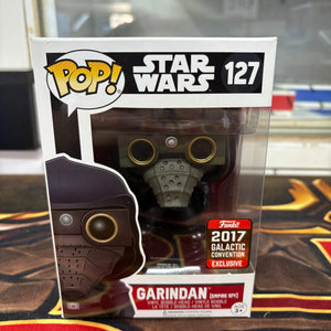 Funko POP Star Wars Garindan Empire Spy #127 2017 Galactic Convention Exclusive FRENLY BRICKS - Open 7 Days