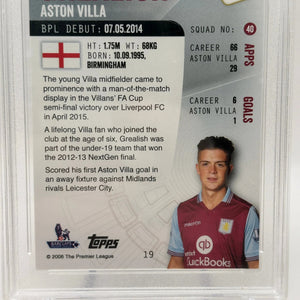 TCG Grading 8.5 2015-16 Topps Premier League Jack Grealish Future Star FRENLY BRICKS - Open 7 Days