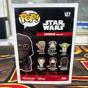 Funko POP Star Wars Garindan Empire Spy #127 2017 Galactic Convention Exclusive FRENLY BRICKS - Open 7 Days