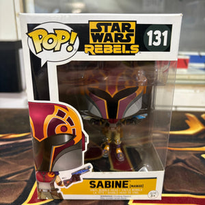 Funko Pop Star Wars Rebels : SABINE (MASKED) #131 FRENLY BRICKS - Open 7 Days