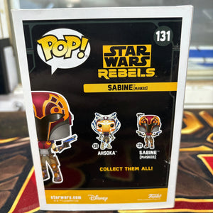 Funko Pop Star Wars Rebels : SABINE (MASKED) #131 FRENLY BRICKS - Open 7 Days