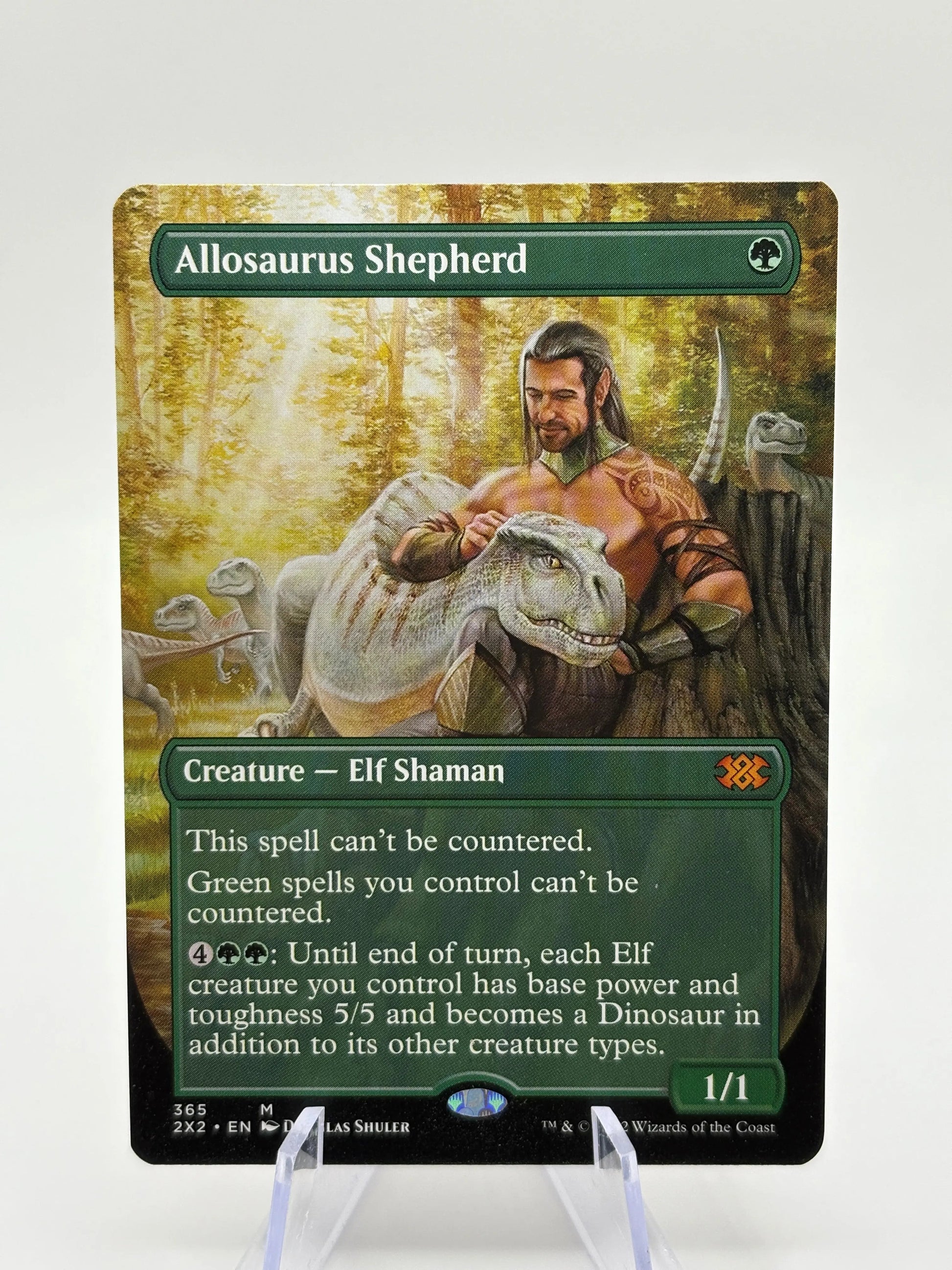 Magic The Gathering - Mythic Allosaurus Shepherd #365 2X2 Borderless LP FRENLY BRICKS - Open 7 Days