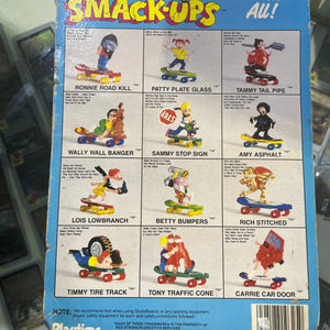 Skateboard Smack-Ups Patty Plate Glass Playtime 1986. New in Package FRENLY BRICKS - Open 7 Days