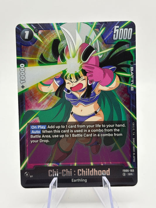 Dragon Ball Super TCG - Chi-Chi : Childhood FB06-103 SR NM FRENLY BRICKS - Open 7 Days