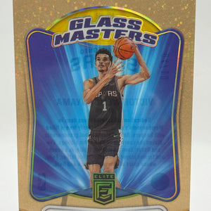 2023-24 Panini Donruss Elite - Victor Wembanyama 04/10 Gold Glass Masters FRENLY BRICKS - Open 7 Days