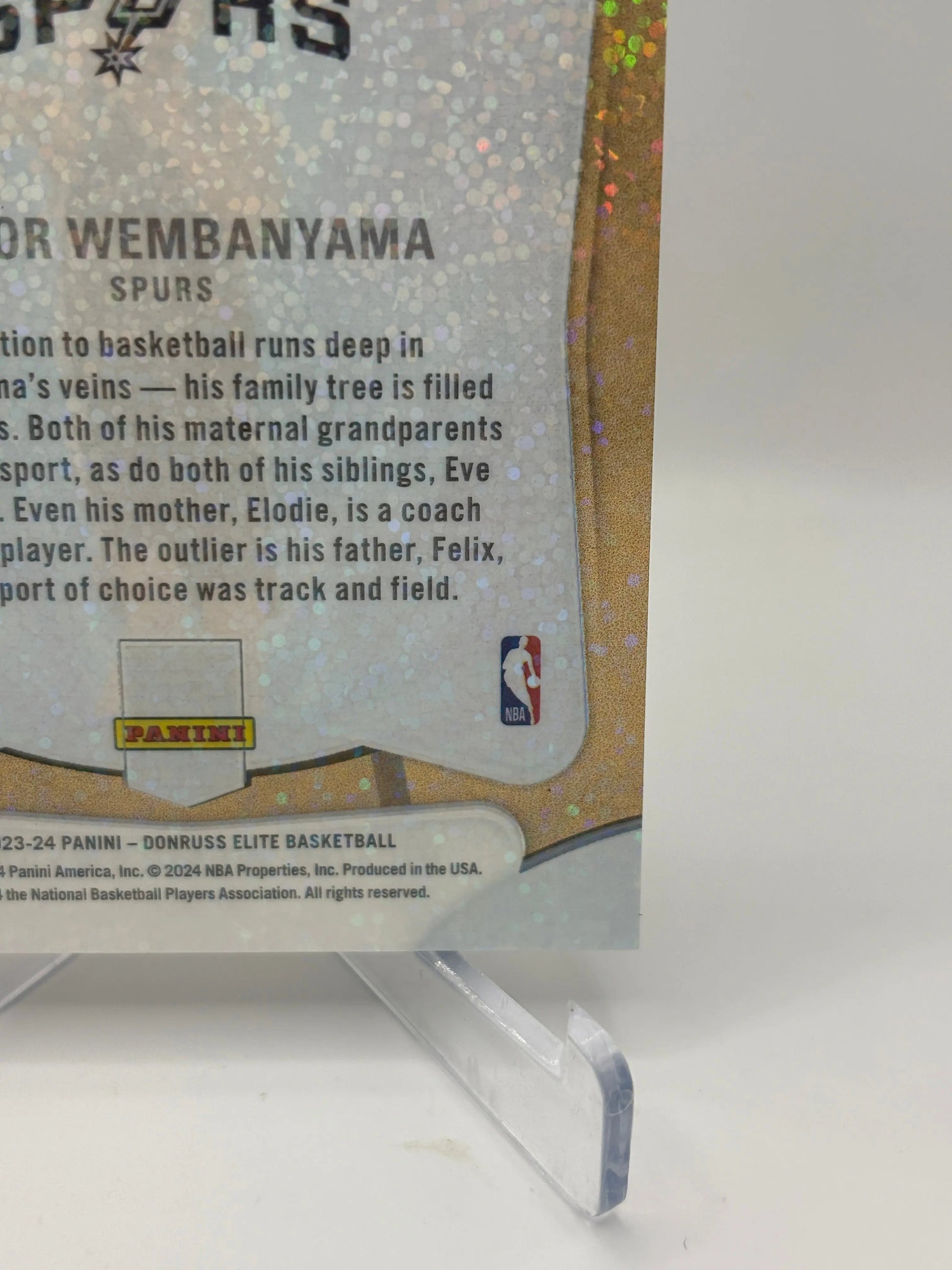 2023-24 Panini Donruss Elite - Victor Wembanyama 04/10 Gold Glass Masters FRENLY BRICKS - Open 7 Days