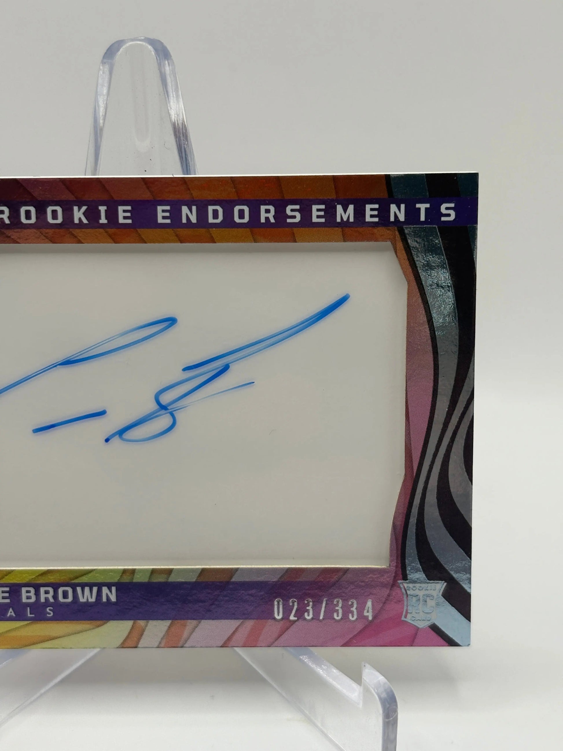2023 Panini Illusions Football Chase Brown Rookie Auto /334 #RE-CBN FRENLY BRICKS - Open 7 Days