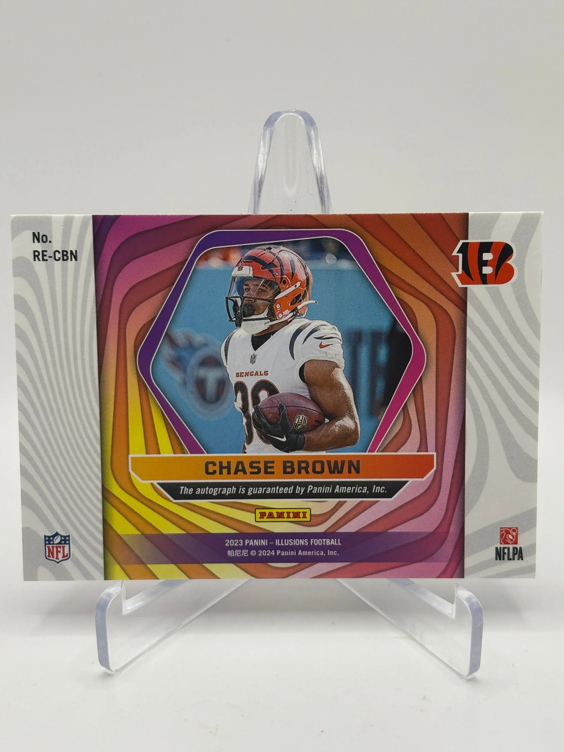 2023 Panini Illusions Football Chase Brown Rookie Auto /334 #RE-CBN FRENLY BRICKS - Open 7 Days