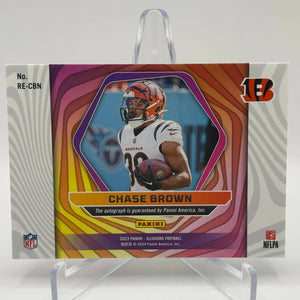 2023 Panini Illusions Football Chase Brown Rookie Auto /334 #RE-CBN FRENLY BRICKS - Open 7 Days