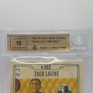 2014-15 Panini Gold Standard #252 Zach Lavine /149 RPA Auto Beckett 9.5 Gem Mint FRENLY BRICKS - Open 7 Days