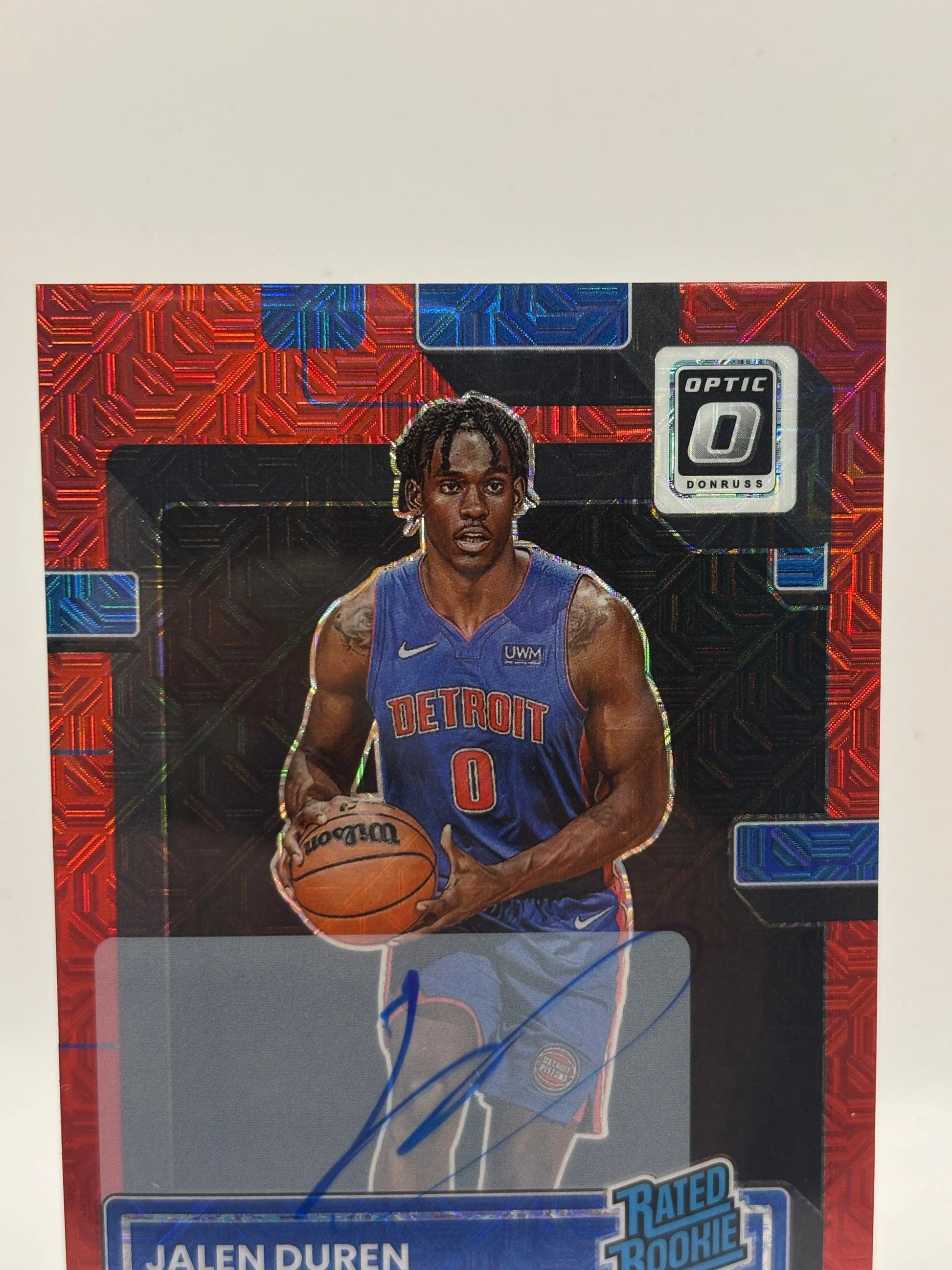 2022-23 Panini Donruss Optic Basketball #227 Jalen Duren Rookie Auto on Card FRENLY BRICKS - Open 7 Days