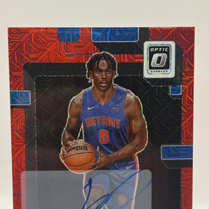 2022-23 Panini Donruss Optic Basketball #227 Jalen Duren Rookie Auto on Card FRENLY BRICKS - Open 7 Days