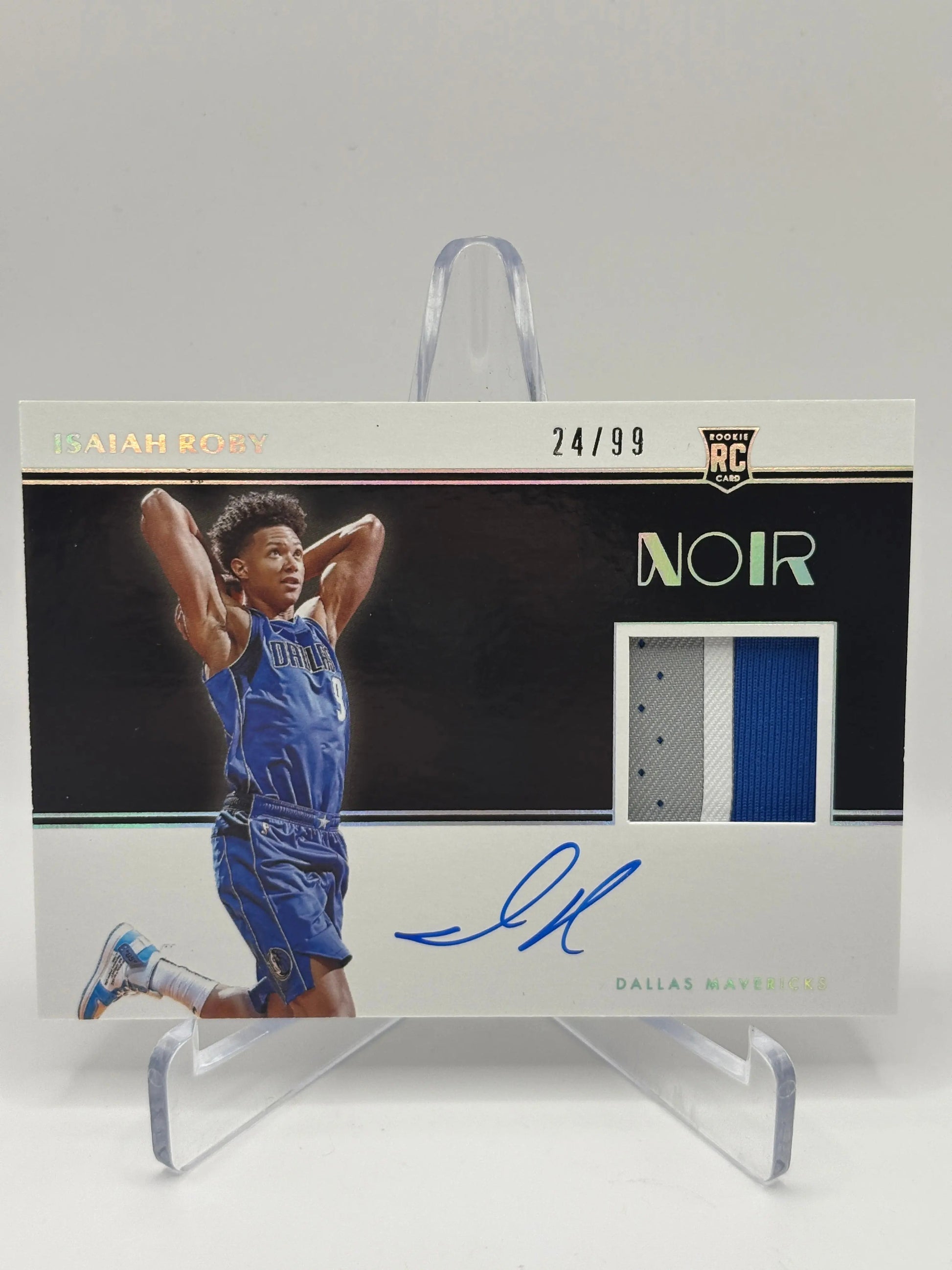2019-20 Panini Noir Basketball #357 Isaiah Roby Rookie Patch Auto /99 On Card FRENLY BRICKS - Open 7 Days