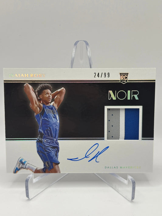 2019-20 Panini Noir Basketball #357 Isaiah Roby Rookie Patch Auto /99 On Card FRENLY BRICKS - Open 7 Days