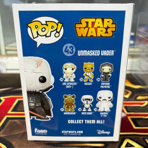 Funko Pop! Vinyl: Star Wars - Darth Vader (Unmasked) #43 FRENLY BRICKS - Open 7 Days