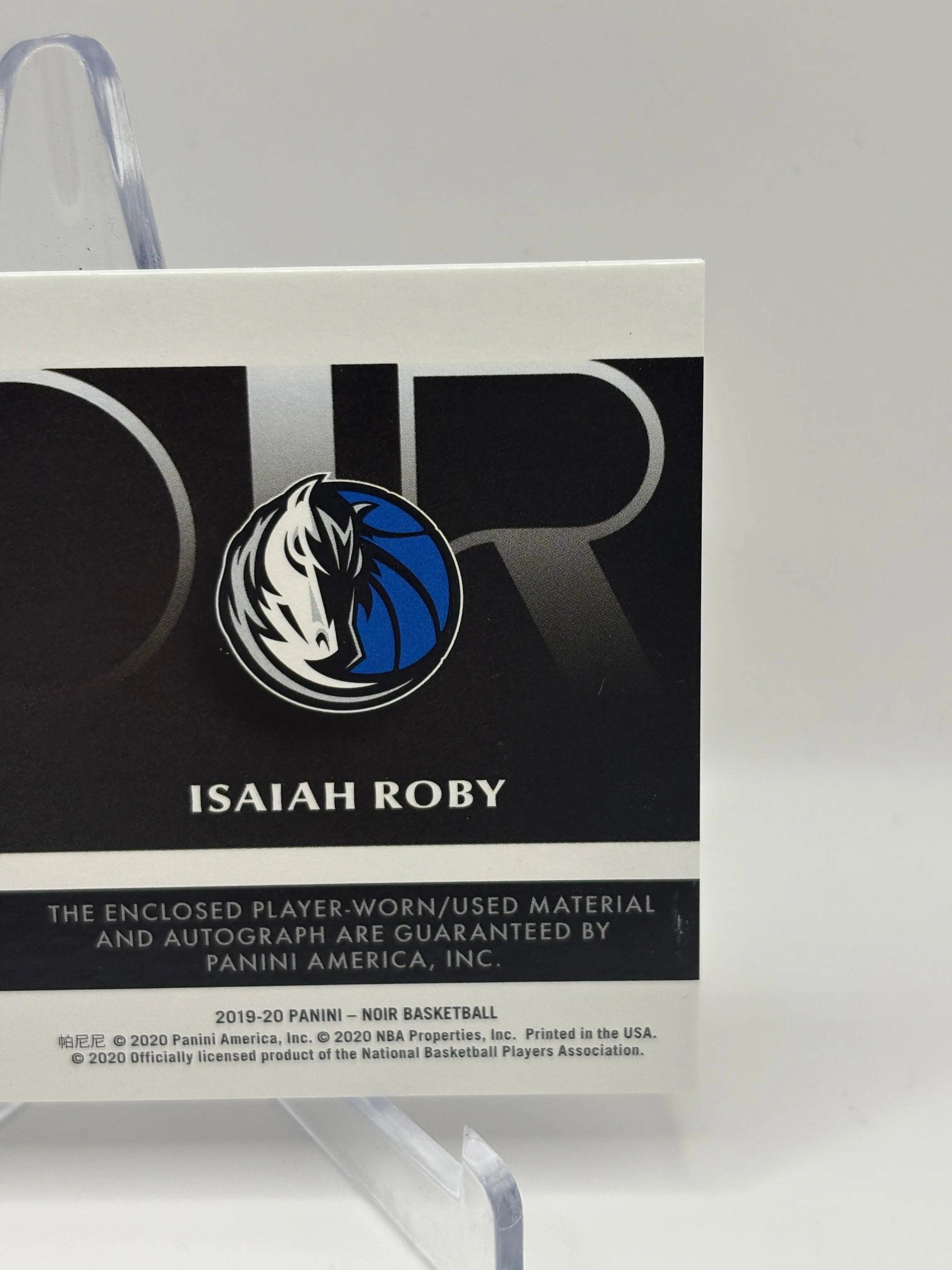 2019-20 Panini Noir Basketball #357 Isaiah Roby Rookie Patch Auto /99 On Card FRENLY BRICKS - Open 7 Days