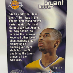 1997-98 Fleer - Kobe Bryant #2 of 15 Z Zone Insert FRENLY BRICKS - Open 7 Days