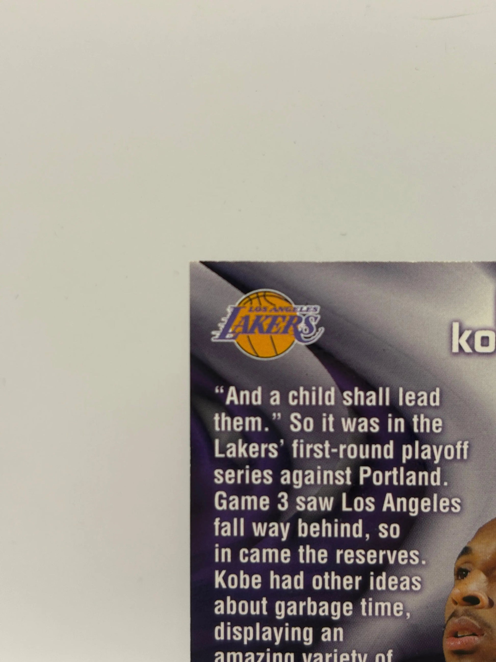 1997-98 Fleer - Kobe Bryant #2 of 15 Z Zone Insert FRENLY BRICKS - Open 7 Days